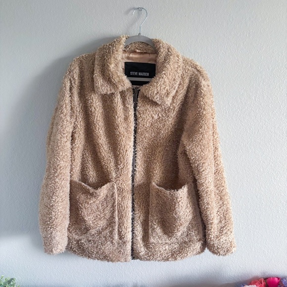 Steve Madden fuzzy jacket - Picture 1 of 4